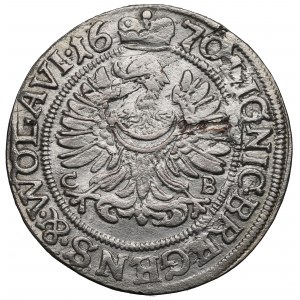 Śląsk, Księstwo Legnicko-Brzesko-Wołowskie, 3 krajcary 1670, Brzeg
