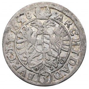 Rakousko, Ferdinand, 3 krajcars 1628, Vídeň