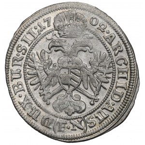 Sliezsko pod vládou Habsburgovcov, Leopold I., 3 krajcary 1702, Opole - nepopísané