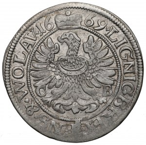 Schlesien, Herzogtum Legnicko-Brzesko-Wołowskie, 3 krajcary 1669, Brzeg - WOLAV