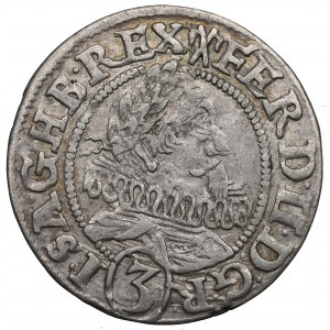 Śląsk pod panowaniem Habsburgów, Ferdynand II, 3 krajcary 1628 HR, Wrocław