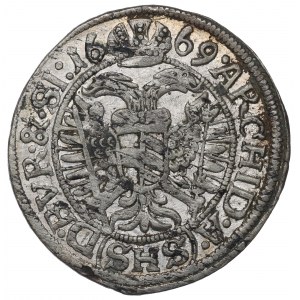 Schlesien under Habsbourg, Leopold I, 3 kreuzer 1669, Breslau