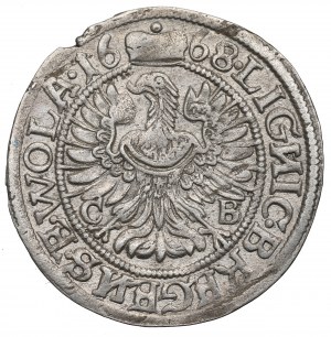 Silésie, Duché de Legnicko-Brzesko-Wołowskie, Chrystian, 3 krajcary 1668, Brzeg