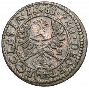 Schlesien, Herzogtum Nysa der Bischöfe von Wrocław, 1 krajcar 1681