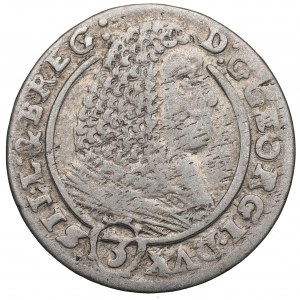 Slezsko, knížectví legnicko-brzeské, Jerzy, 3 krajcary 1660, Brzeg