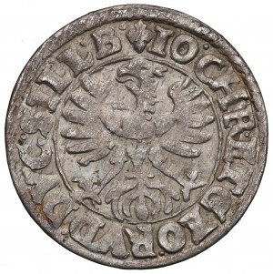 Slezsko, vévodství legnicko-brzeské, Jan Chrystian a Jerzy Rudolf, 3 krajcary 1618, Zloty Stok