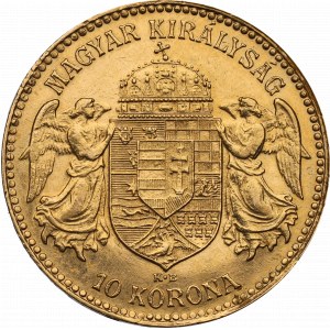 Maďarsko, František Josef, 10 korun 1910