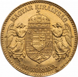 Hungary, Franz Joseph, 10 crowns 1910