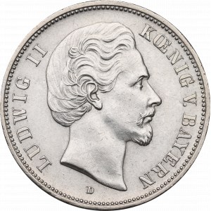 Německo, Bavorsko, 5 značek 1876