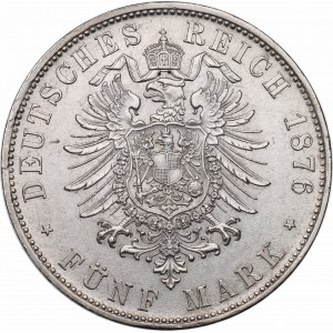 Germany, Bayern, 5 mark 1876