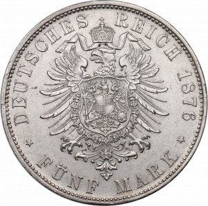 Allemagne, Bavière, 5 marques 1876