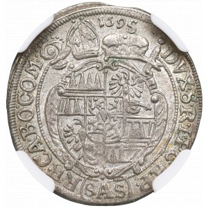 Böhmen, Karl II. von Liechtenstein, 3 krajcars 1695 SAS, Kroměříž - NGC MS63
