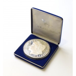 USA, Morganův dolar 1996 - Libra stříbra (499 g)