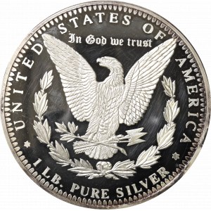 USA, Morgan Dollar 1996 - Pfund Silber (499 g)