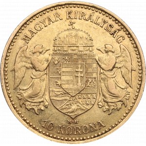 Hungary, Franz Joseph, 10 kronen 1904 KB, Kremnitz