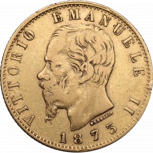 Italien, 20 Lire 1873