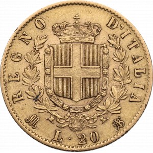 Italy, 20 lira 1873