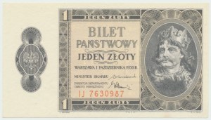 II RP, 1 zloty 1938 IJ