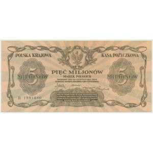 II RP, 5 Millionen polnische Mark 1923 B