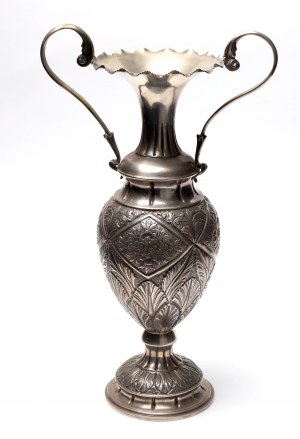 Italy, an impressive silver vase