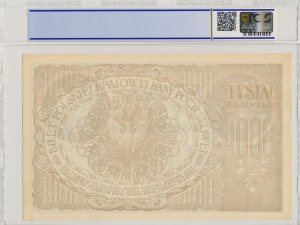 II RP, 1000 Polish marks 1919 ZO - PCGS 62 - narrow numbering