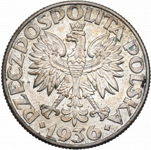 II RP, 2 złote 1936 Żaglowiec