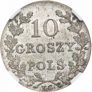 November Uprising, 10 pennies 1831 - NGC MS64