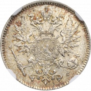 Russian occupation of Finland, 50 pennia 1916 - NGC MS66