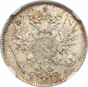 Russian occupation of Finland, 50 pennia 1916 - NGC MS66