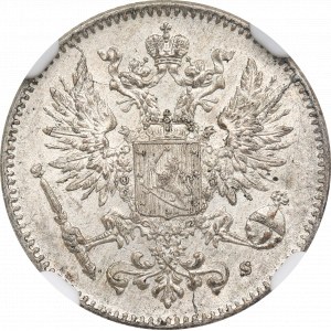 Russian occupation of Finland, 50 pennia 1916 - NGC MS65