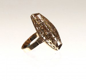 PRL, Warmet Warsaw author's ring - gold