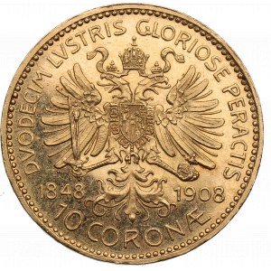 Austria, Franz Joseph, 10 kronen 1908