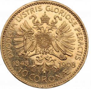 Rakúsko, František Jozef I., 10 korún 1908