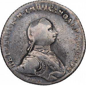 Russia, Peter III, Ruble 1762