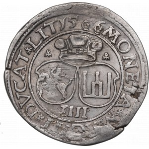 Sigismund II. Augustus, Vierfache 1566, Vilnius - L/LIT