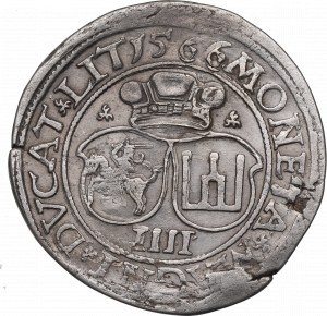 Sigismondo II Augusto, Quadruplice 1566, Vilnius - L/LIT