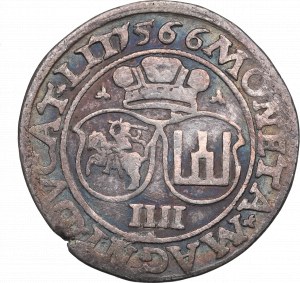 Sigismund II. Augustus, Vierfache 1566, Vilnius - L/LIT