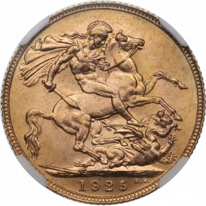 UK, sovereign 1925 London - NGC MS65