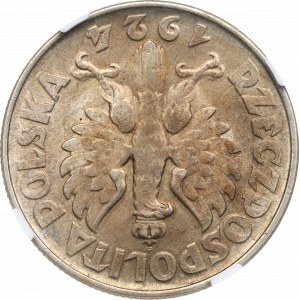 II RP, 2 zlotys 1924 (revers), Philadelphie Femme et oreilles - NGC MS63