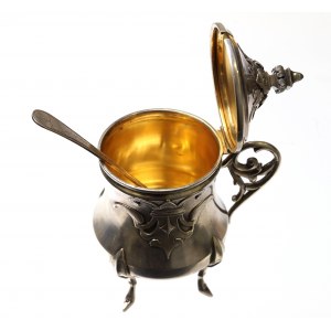 France, mustard pot with spoon