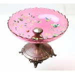 Europe, Silver platter with hand-painted plate