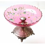 Europe, Silver platter with hand-painted plate