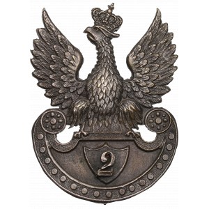 Polsko, Orel 1916 s číslem 2 pěšího pluku prod. Grynszpan - RARE
