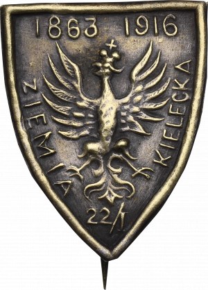Poland, Patriotic badge Kielce Land 1863-1916