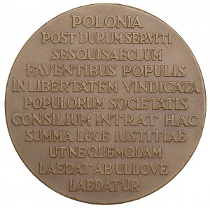 II RP, Medaille zum Gedenken an die Aufnahme Polens in den Rat des Völkerbundes 1926