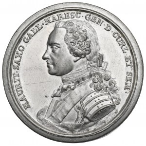 Kurland, Maurice von Sachsen Todesmedaille 1750