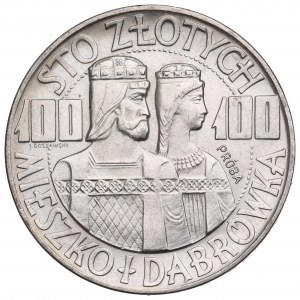PRL, 100 złotych 1966 Mieszko i Dąbrówka - Próba srebro