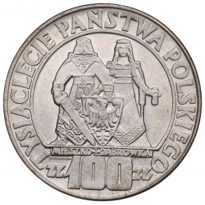 PRL, 100 zloty 1966 Mieszko i Dąbrówka