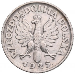 II RP, 1 zloty 1925 (con punto), Londra Donna e orecchie