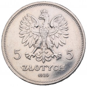 II RP, 5 zlotys 1930 Bannière
